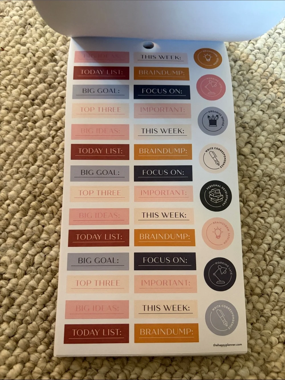 Me & My Big Ideas planner sticker